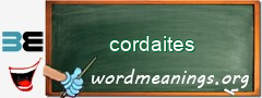 WordMeaning blackboard for cordaites